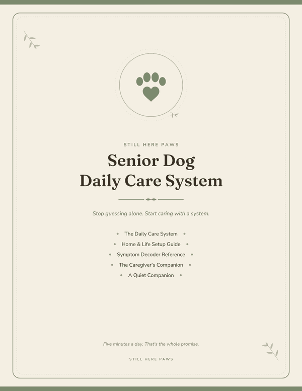 The Complete Senior Dog Care System